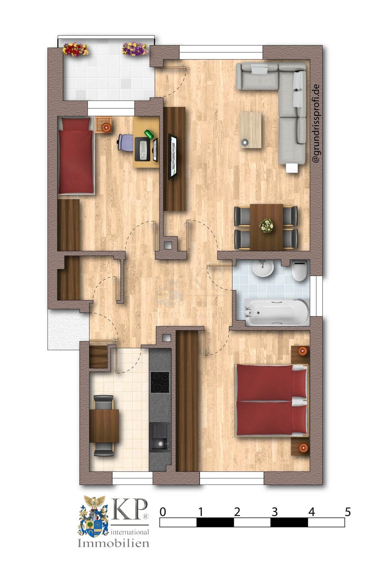 ** VERKAUFT ** TOP ANGEBOT IN SCHWANHEIM: GERÄUMIGE 3 ZIMMER WOHNUNG IM HOCHPARTERRE