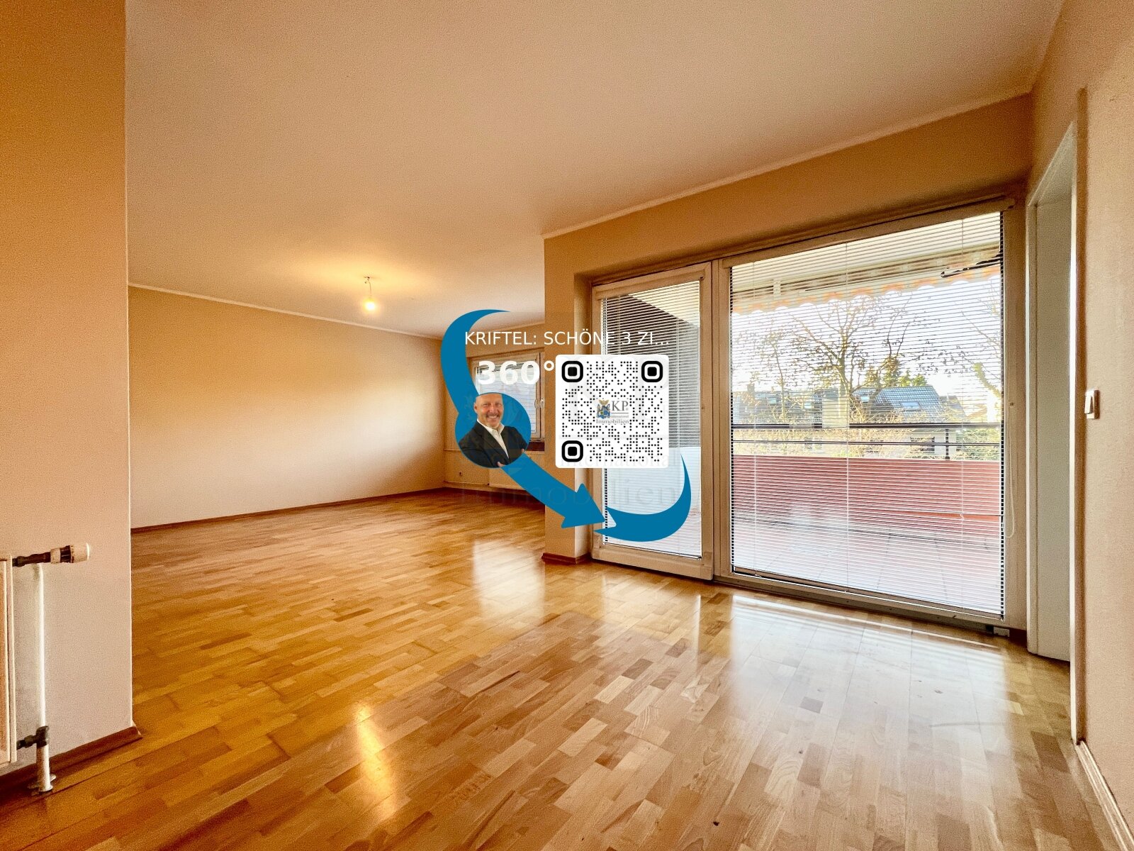 ** RESERVIERT ** KRIFTEL: GROSSZUEGIGE 3 ZIMMER WOHNUNG MIT SW-BALKON, KELLER, STELLPLATZ