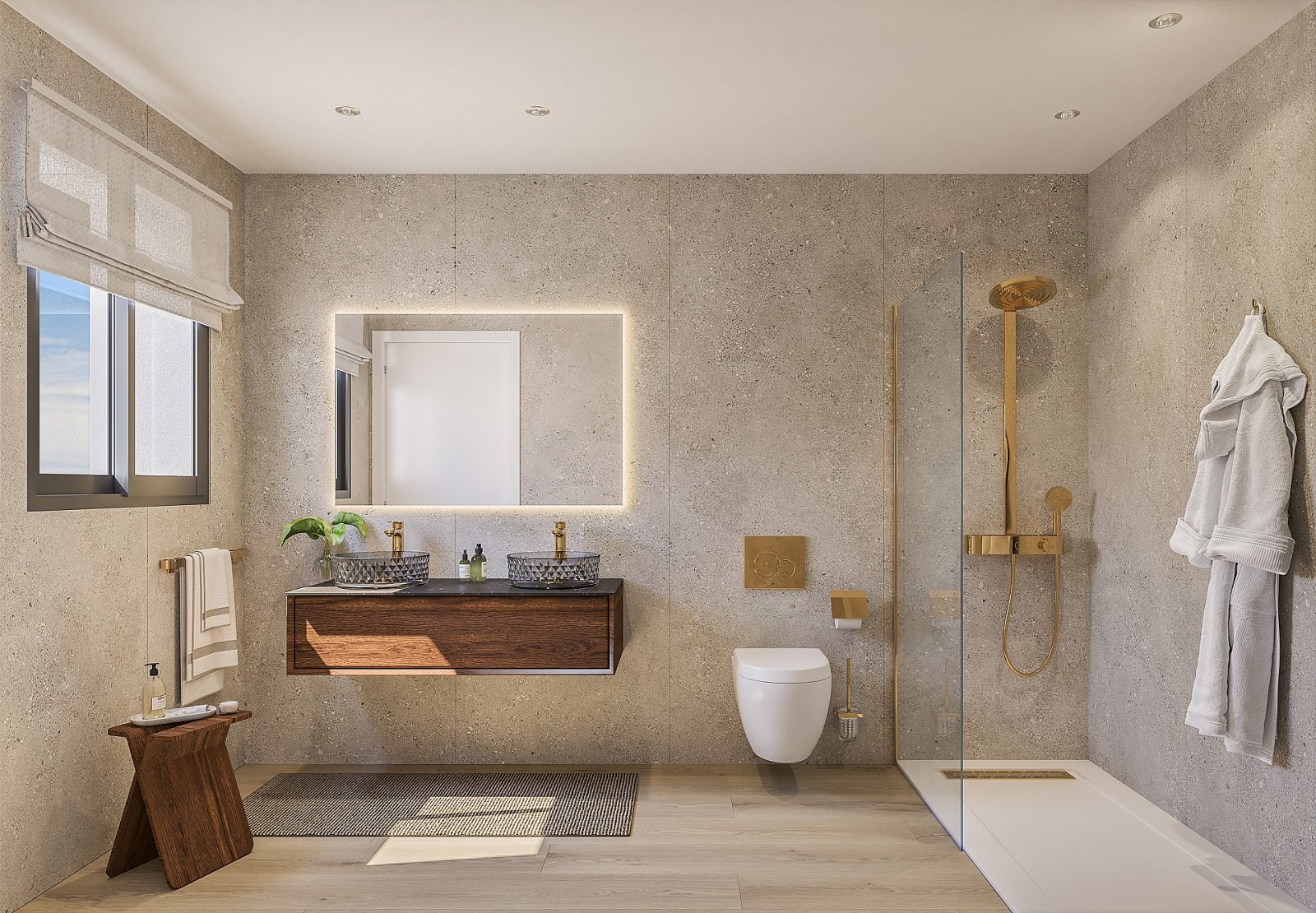 Elegante Wohnung mit 2 Schlafzimmern, beheiztem Pool und Abstellraum