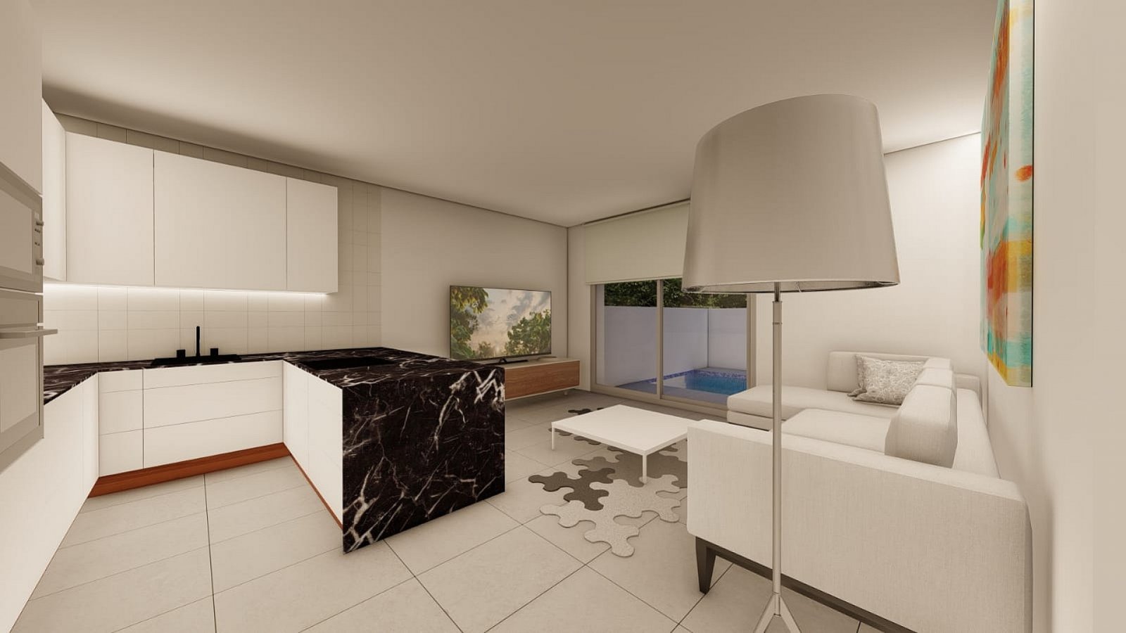 Moderne Villa mit 3 Schlafzimmern, 3 Bädern, privatem Pool und Stellplatz