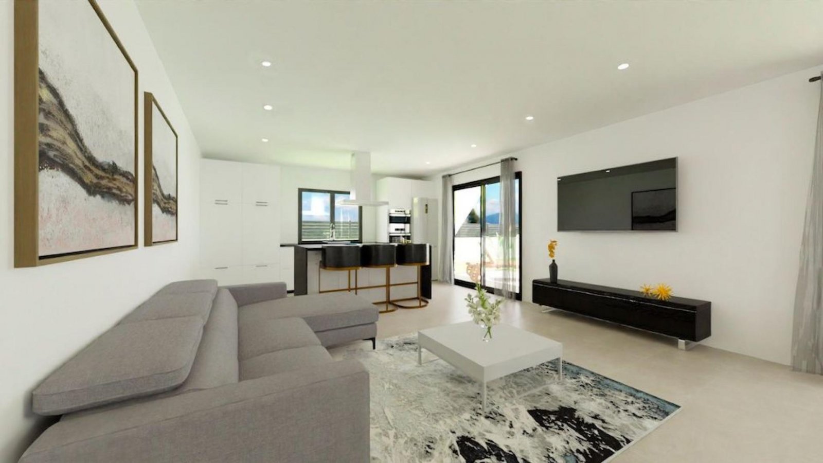 Moderne Villa mit 3 Schlafzimmern & Pooloption