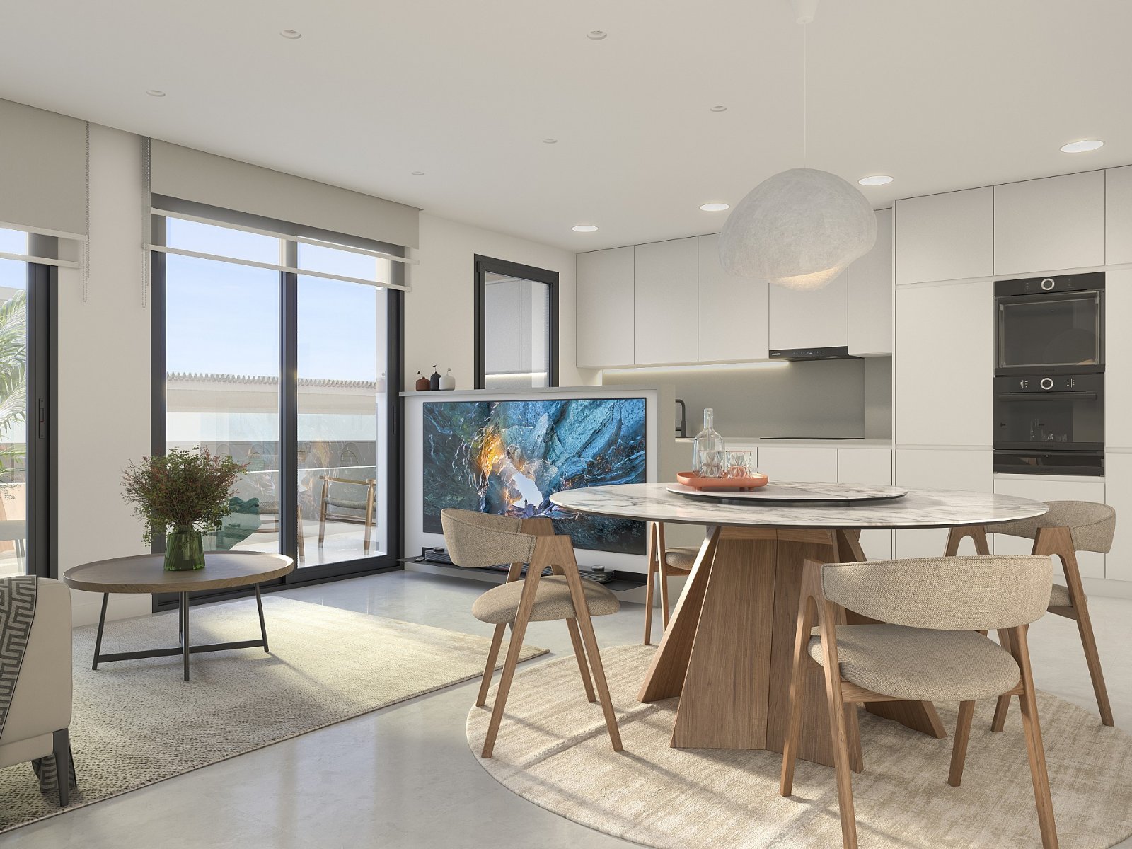 Modernes City-Apartment mit 2 Bädern und Terrasse