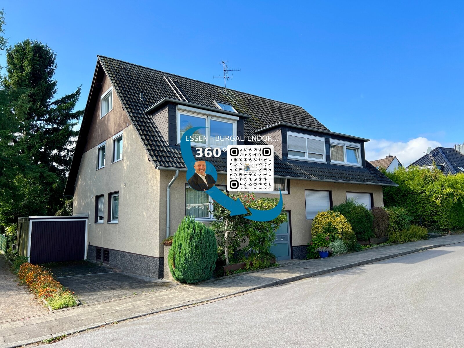 BURGALTENDORF: GROSSZUEGIGE ETW MIT 5 ZIMMERN, GARAGE, GARTEN UND UNTERGESCHOSS