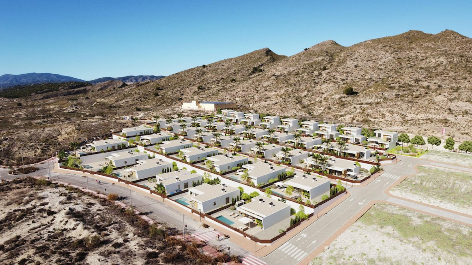 Mediterrane Neubauvilla mit Privatpool und Golfresort-Lage