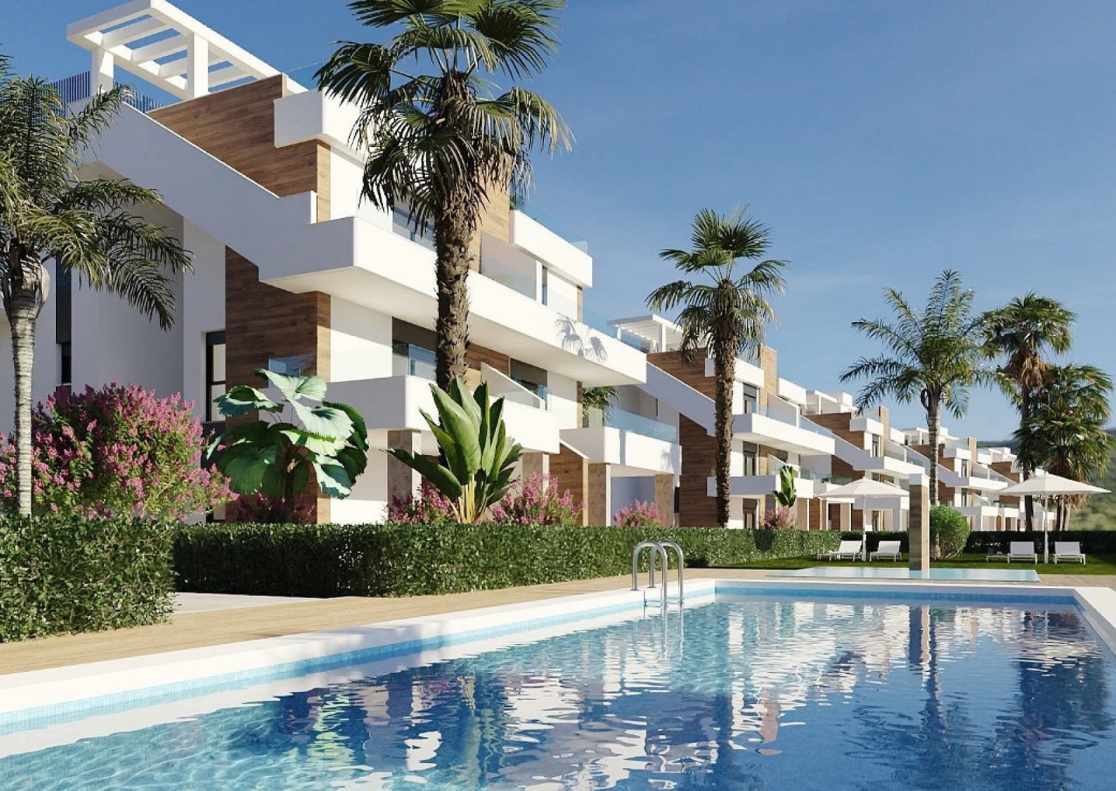 Hacienda del Álamo golf: Exklusives 2-Zimmer-Apartment mit Terrasse & Pool 