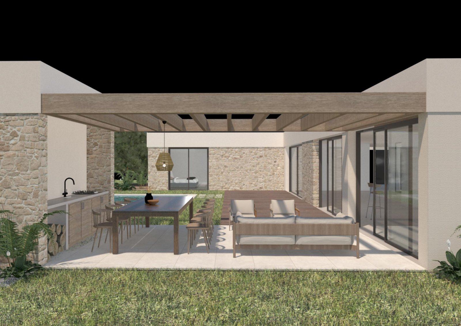 Mediterraner Luxus: Villa mit Pool