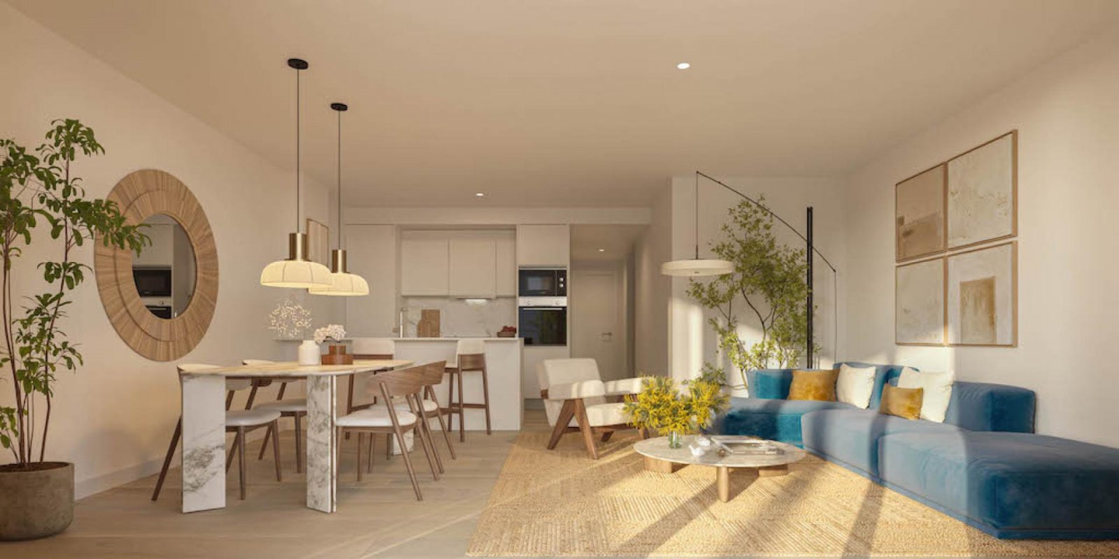Moderne Apartments mit Terrasse und Meerblick