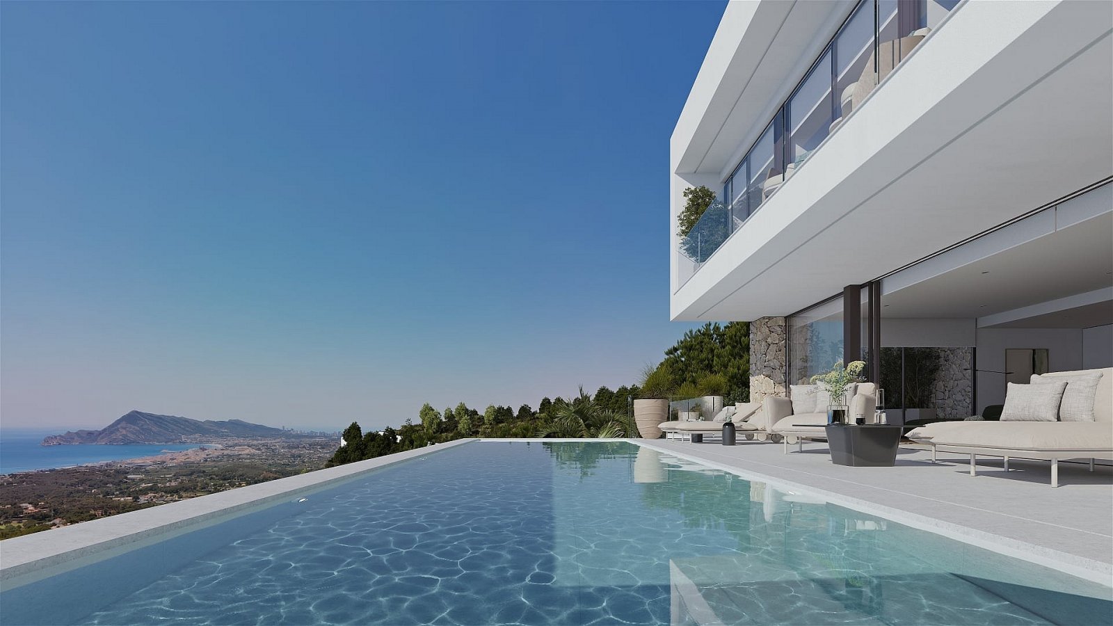 Luxusvilla mit 360° Meerblick und Infinity-Pool
