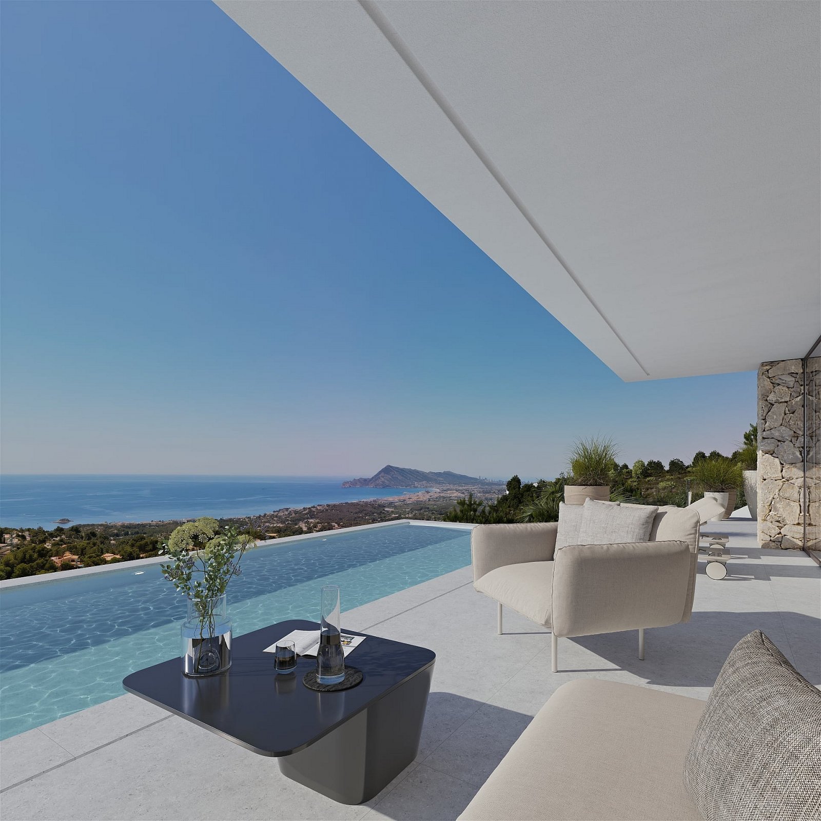 Luxusvilla mit 360° Meerblick und Infinity-Pool