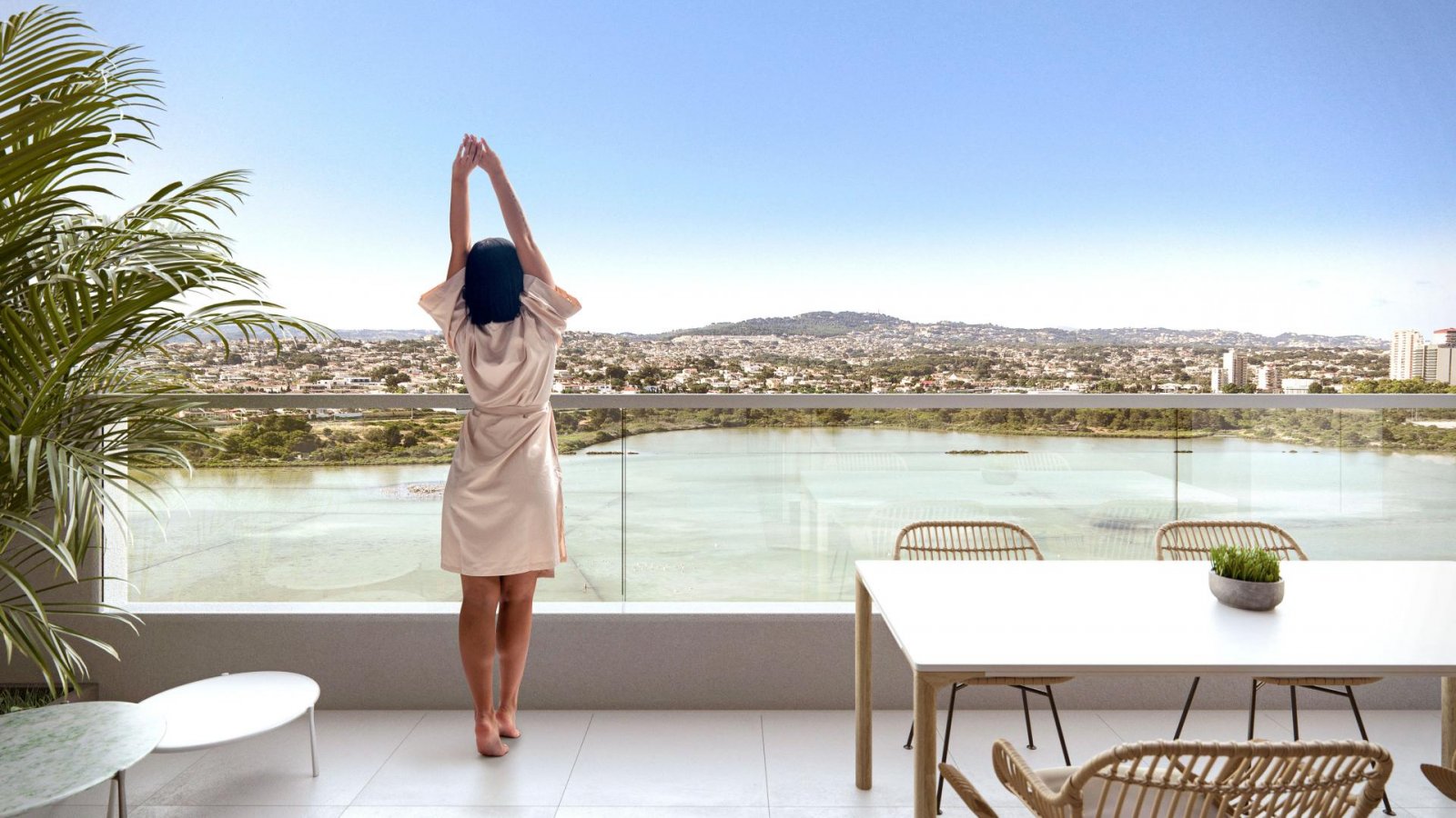 Hochwertige Wohnung mit Terrasse am Strand