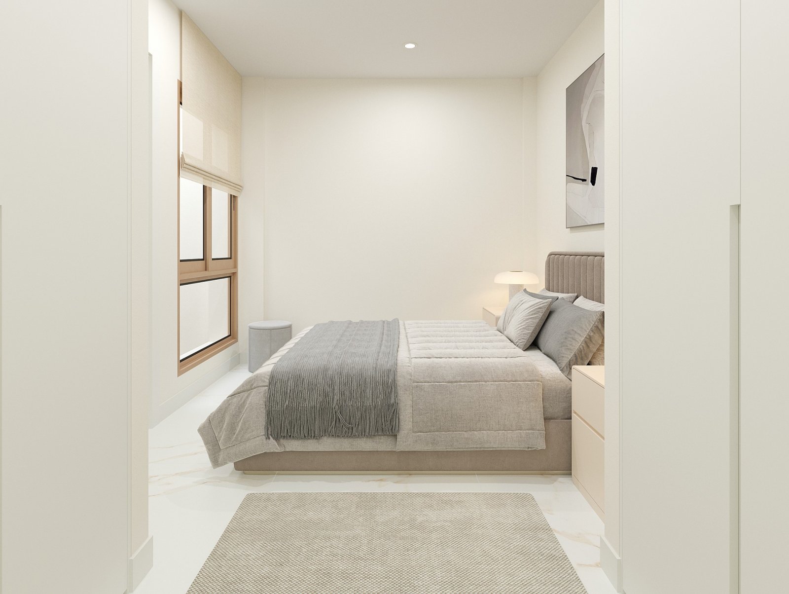 Modernes Zuhause mit Pool und Parkplatz