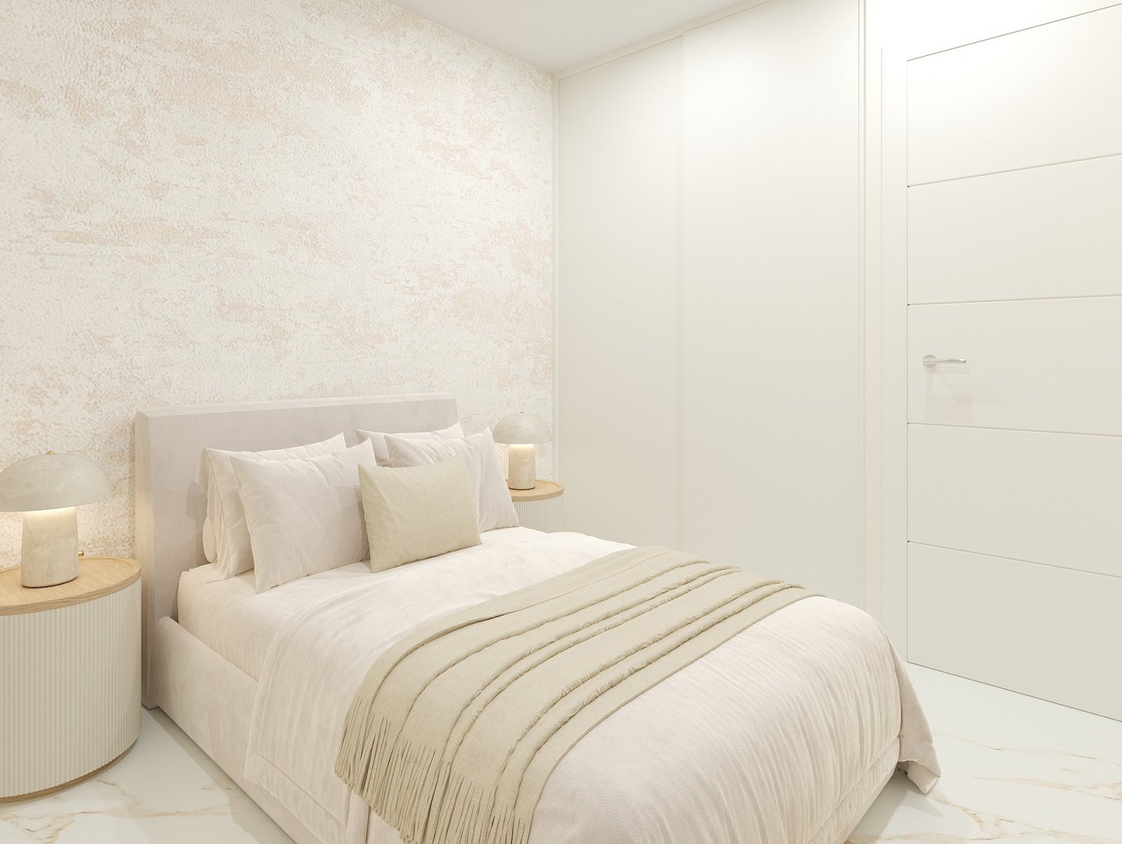 Modernes Zuhause mit Pool und Parkplatz