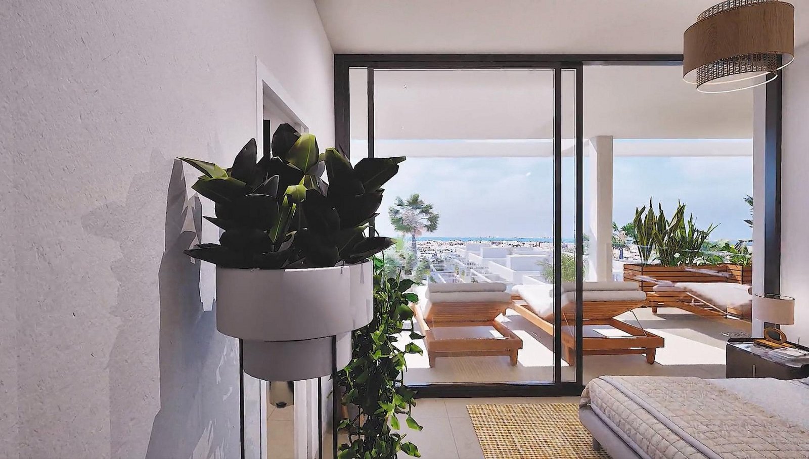 Moderne Gartenwohnung mit Pool