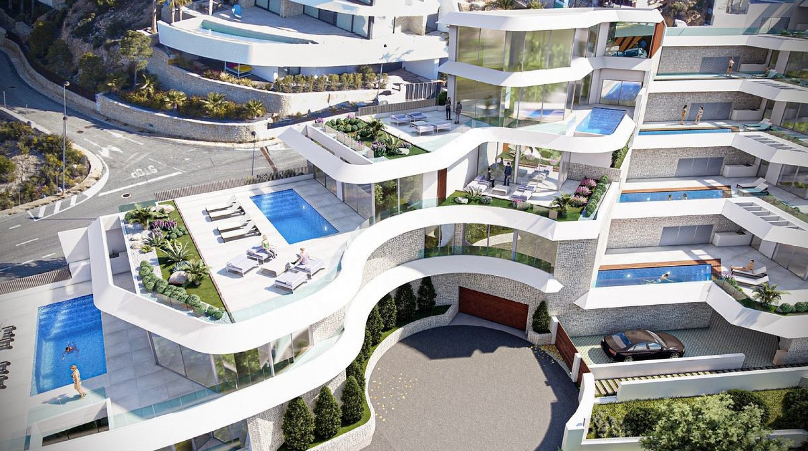 Moderne Luxusvilla mit privatem Pool und Terrasse