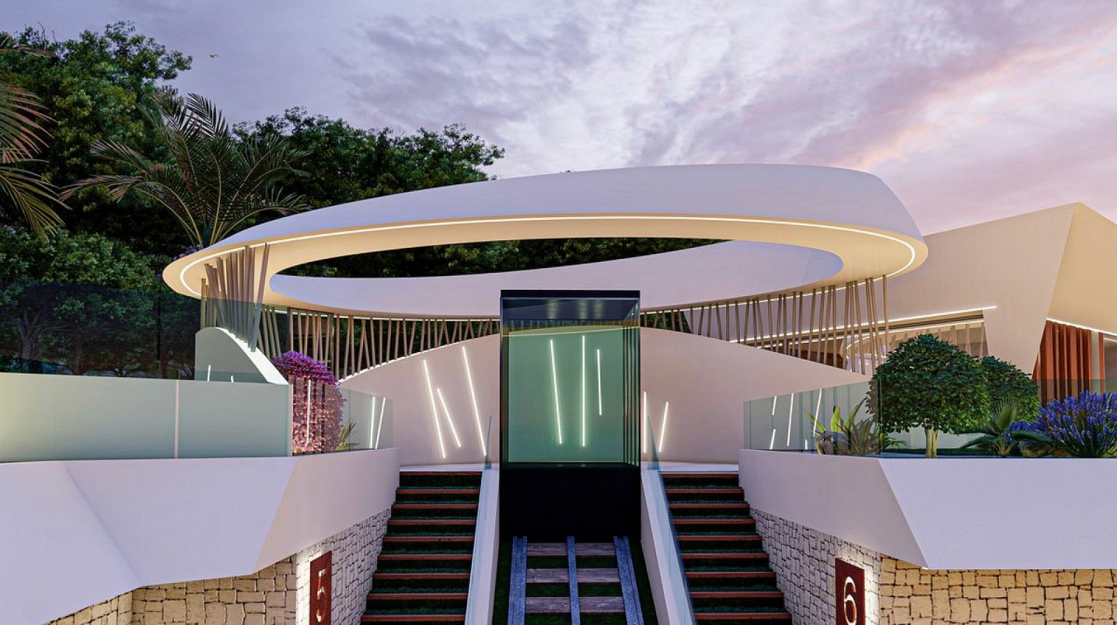 Moderne Luxusvilla mit privatem Pool und Terrasse