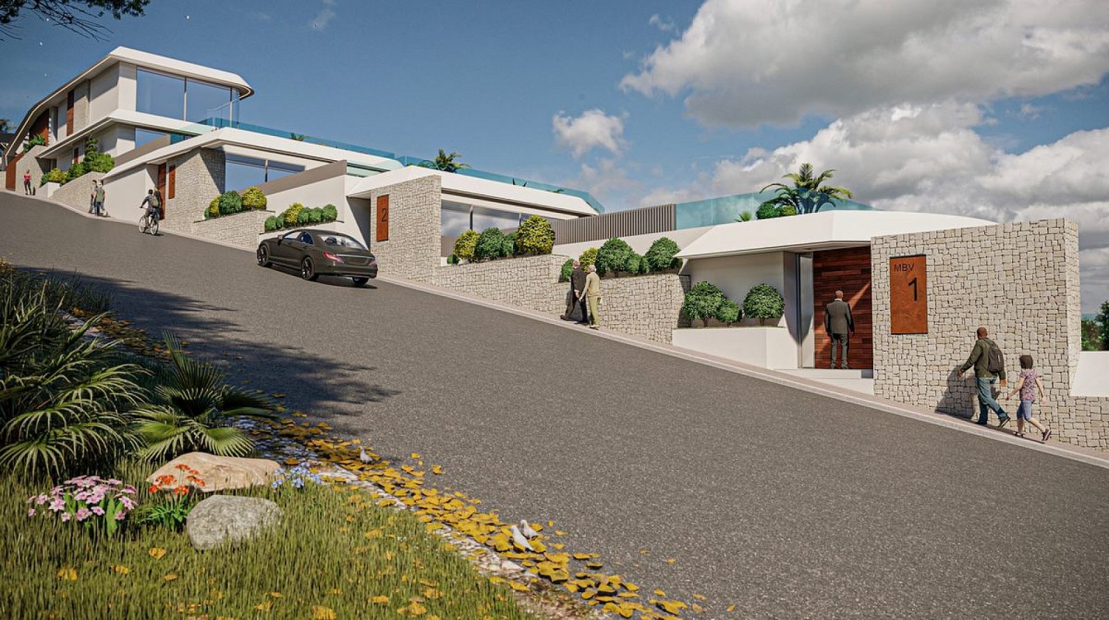 Moderne Luxusvilla mit privatem Pool und Terrasse