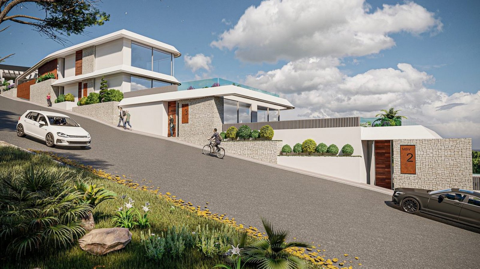 Moderne Luxusvilla mit privatem Pool und Terrasse