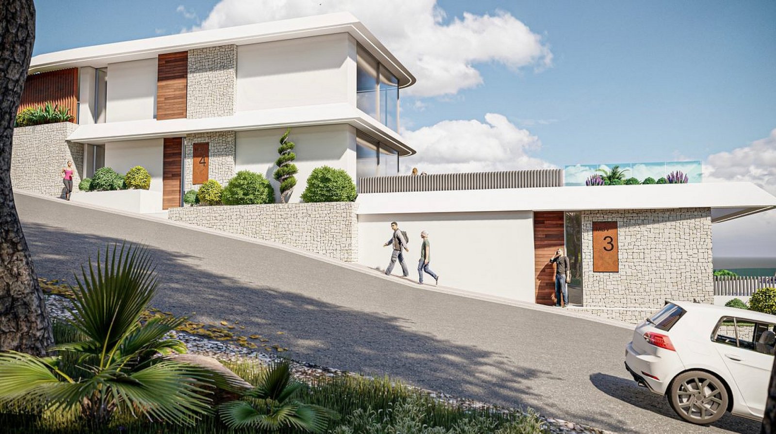 Moderne Luxusvilla mit privatem Pool und Terrasse