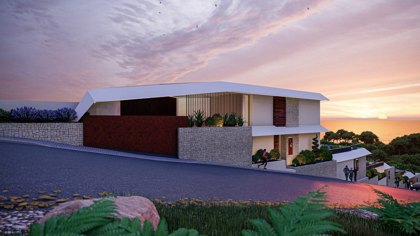 Moderne Luxusvilla mit privatem Pool und Terrasse