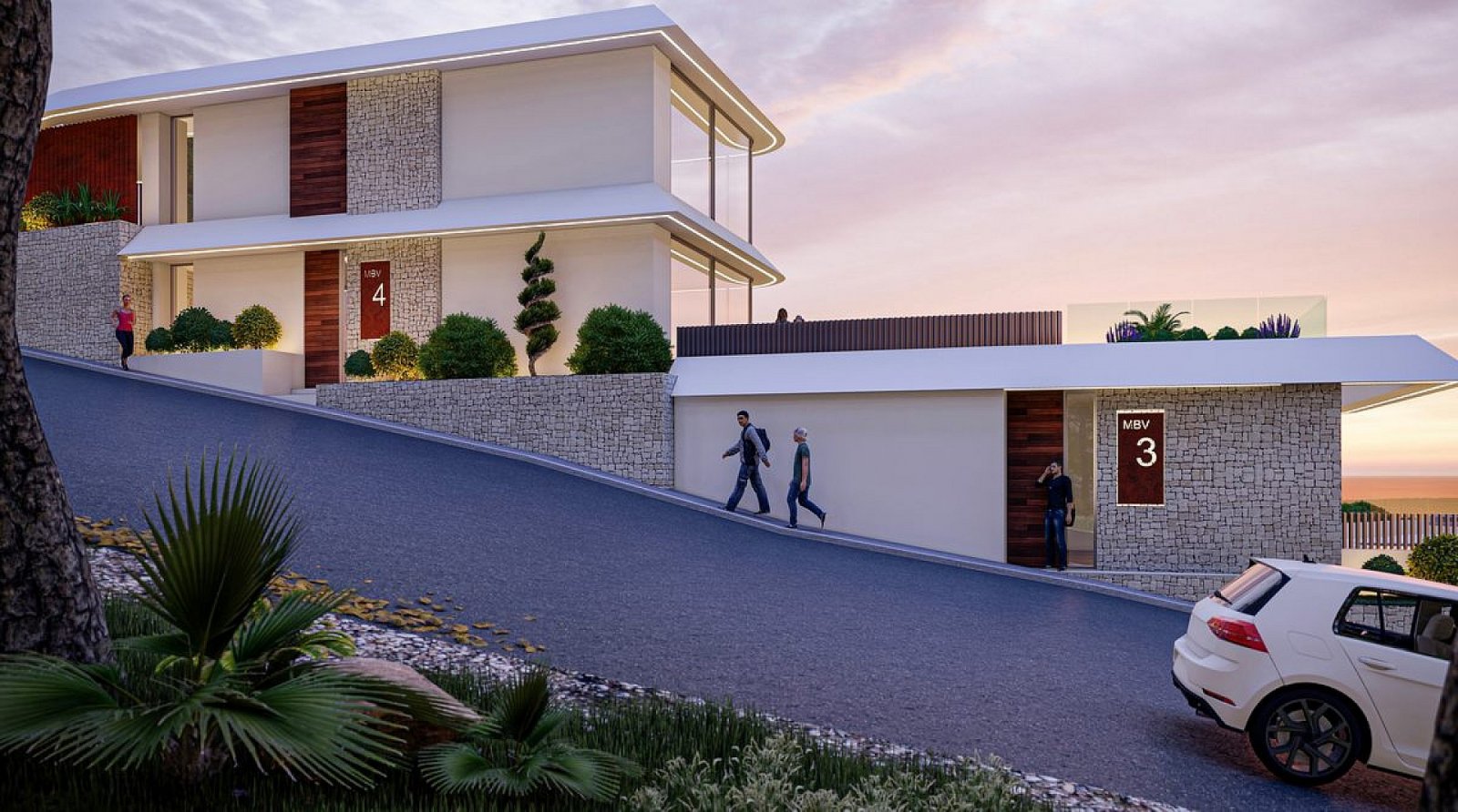 Moderne Luxusvilla mit privatem Pool und Terrasse