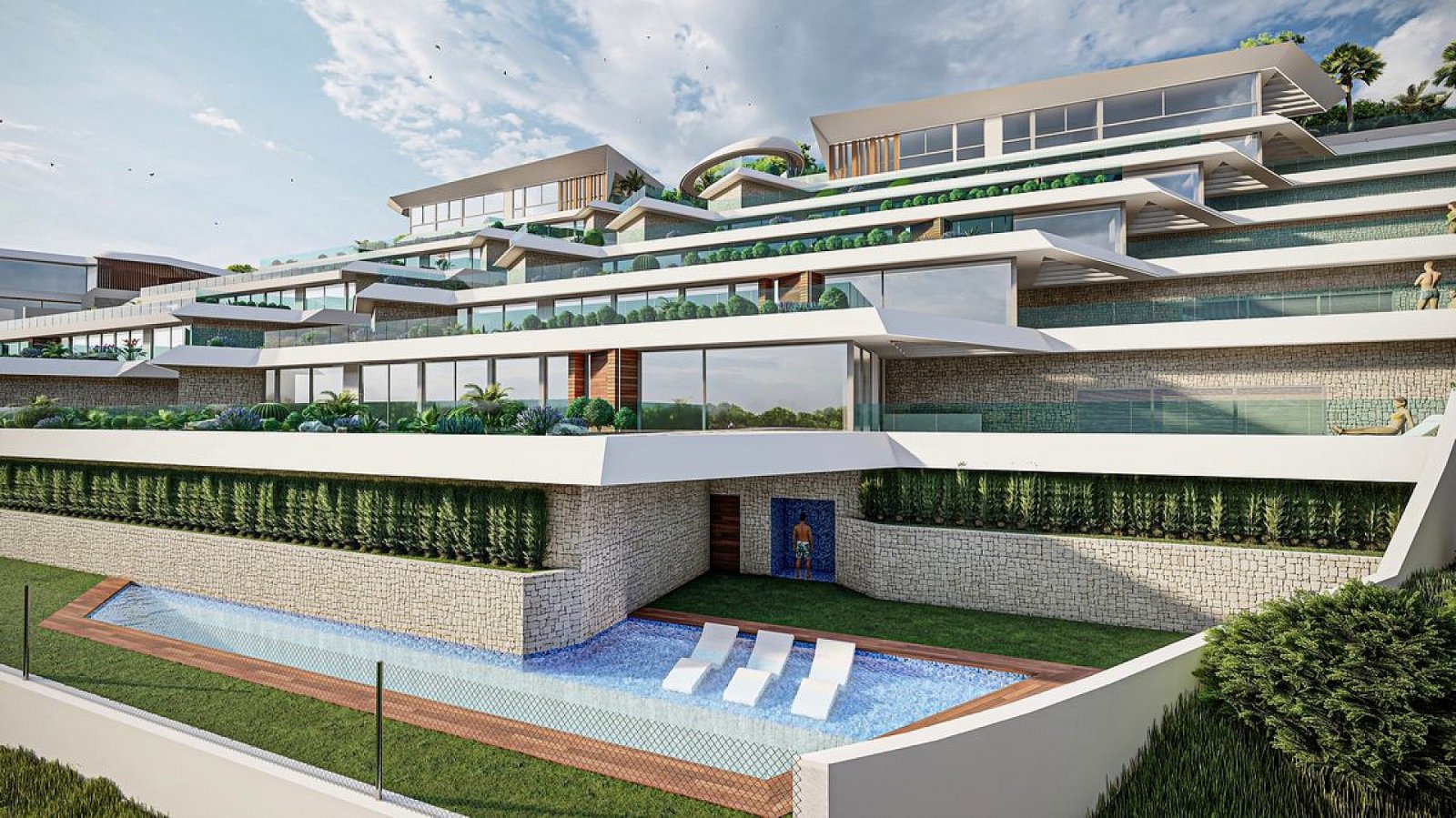 Moderne Luxusvilla mit privatem Pool und Terrasse