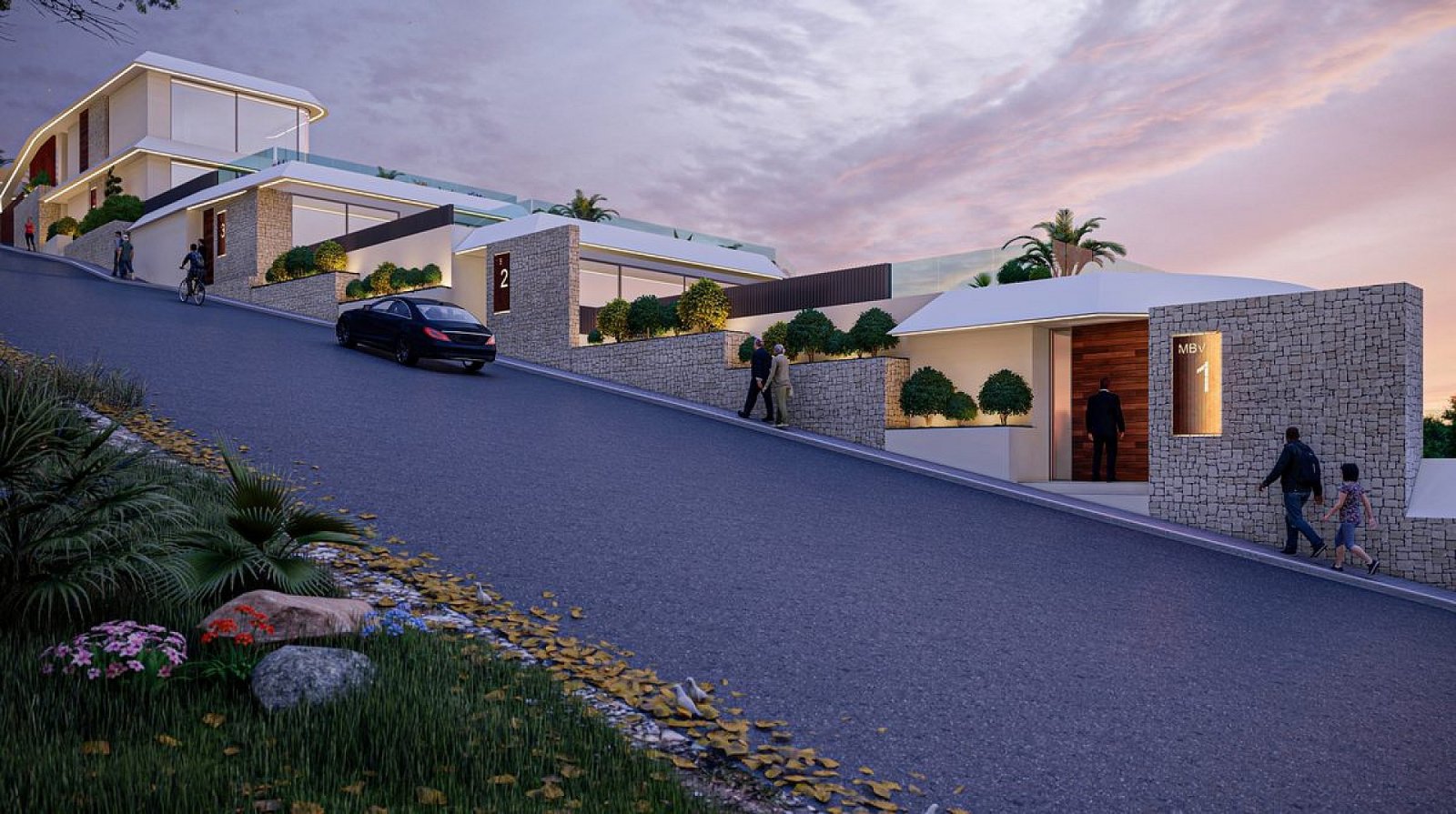 Moderne Luxusvilla mit privatem Pool und Terrasse