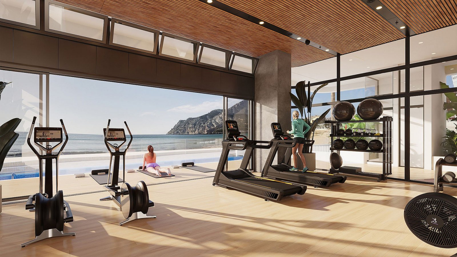 Strandapartment in Calpe mit Meerblick und Infinity-Pool