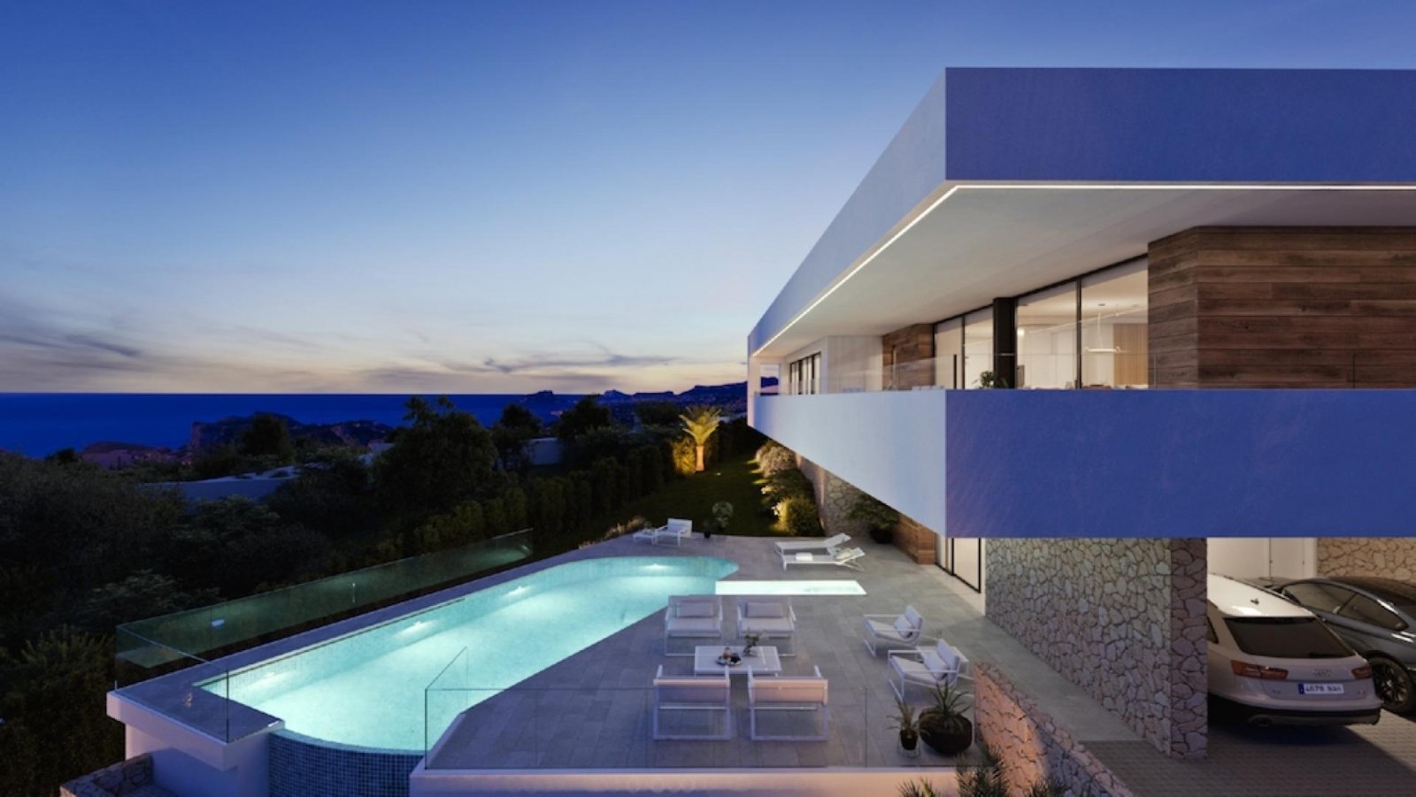 Mediterraner Luxus mit Meerblick und Infinity-Pool