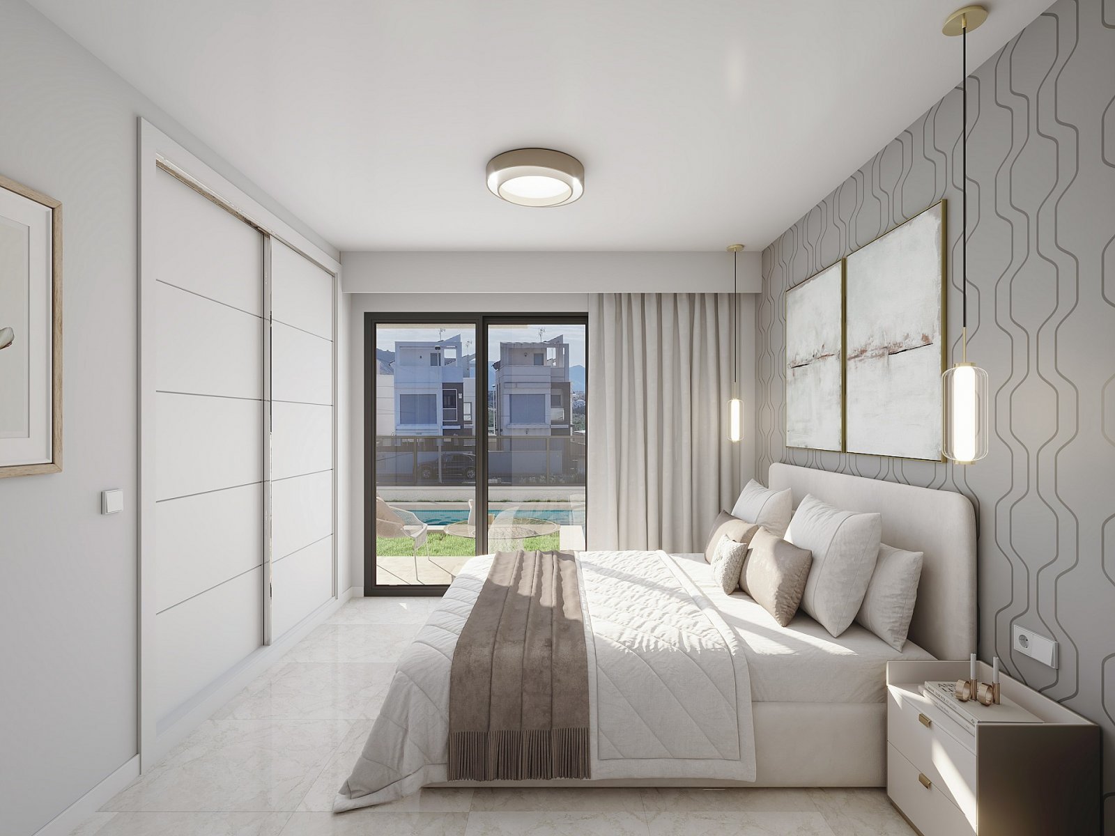 Ruhige Wohnanlage mit Terrasse und mediterranem Flair