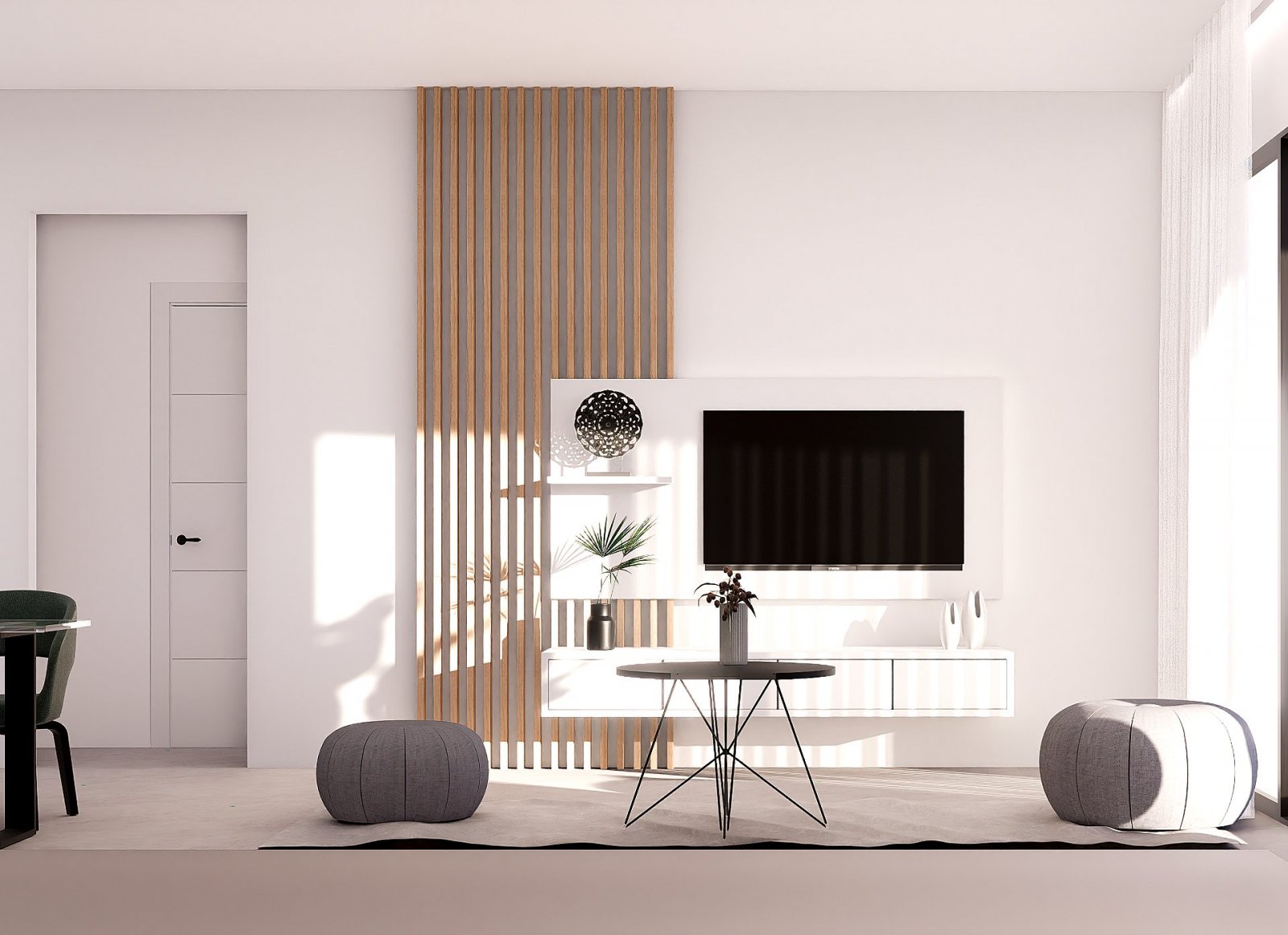 Modernes Apartment mit Terrasse und Bergblick