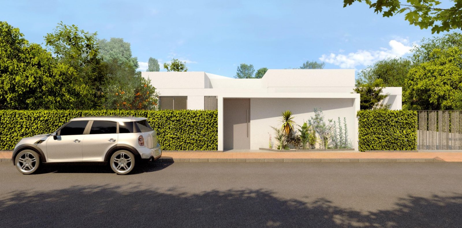 Elegante 4-Zimmer-Villa mit Pool, Garage und minimalistischer Architektur