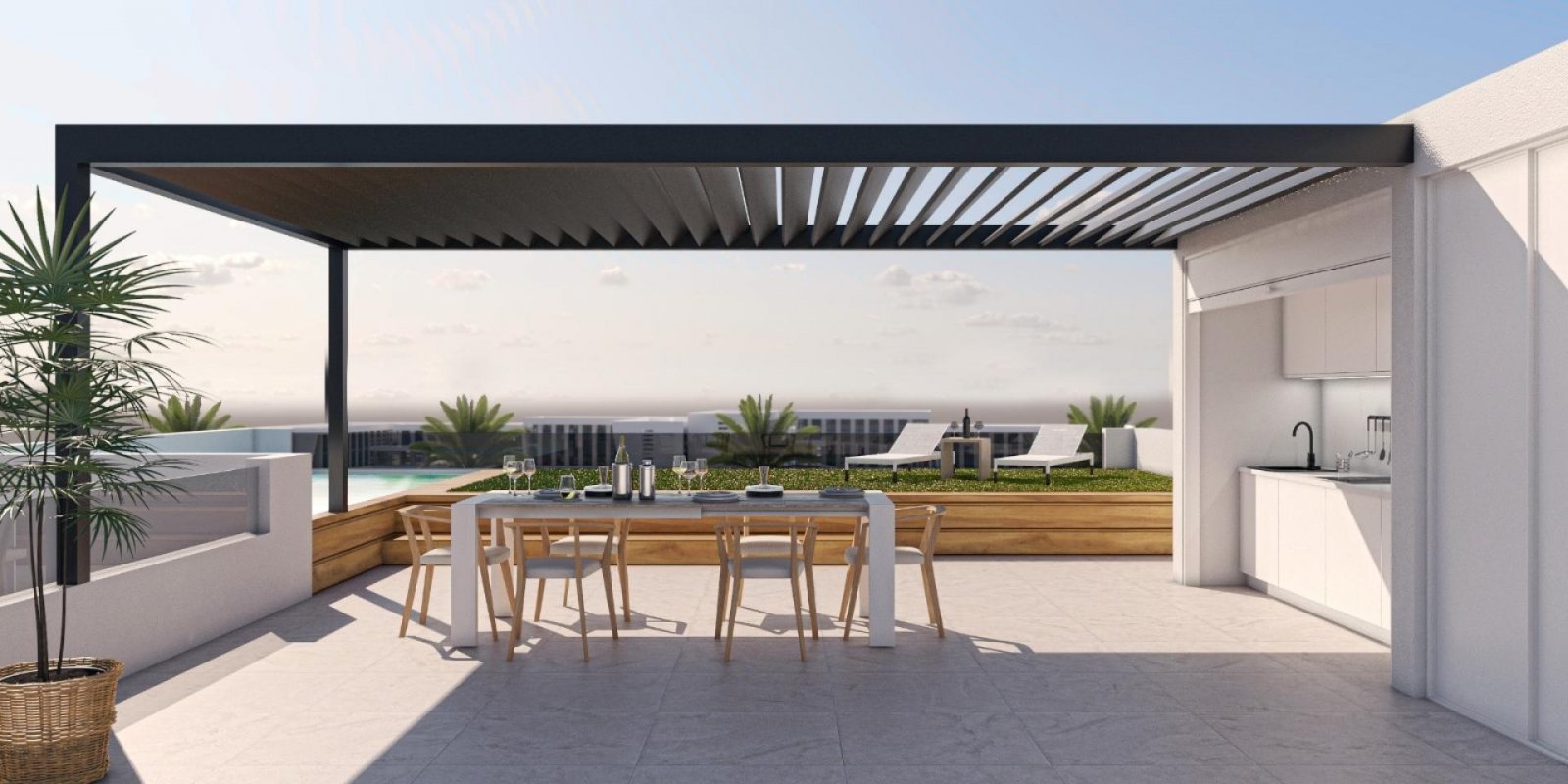 Exklusives Apartment mit eigenem Pool und Stellplatz