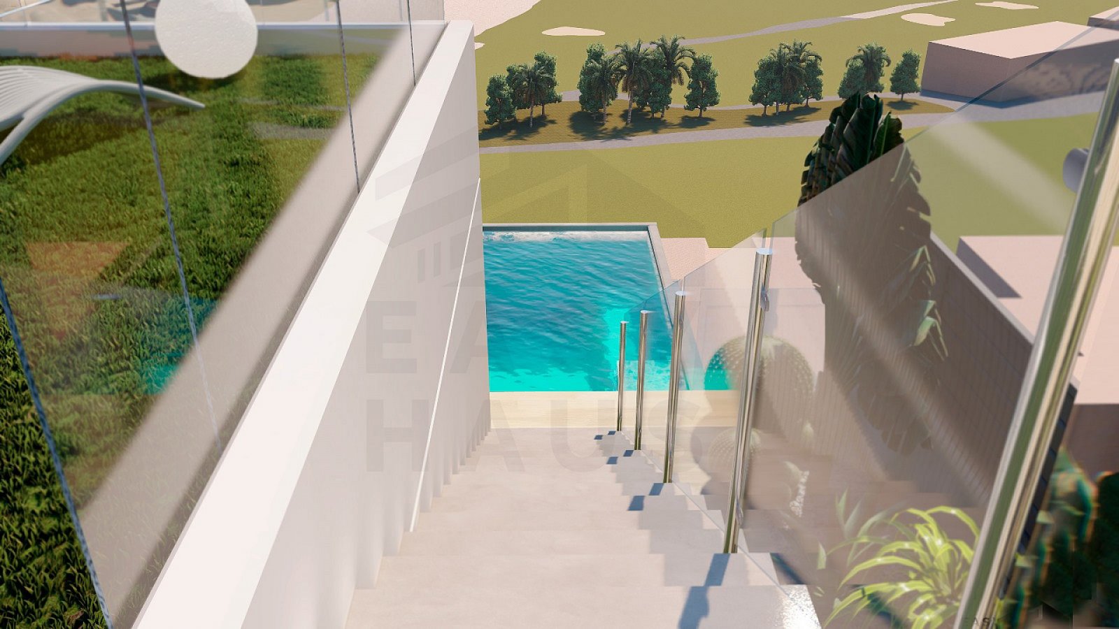 Nachhaltige Luxusvilla mit Dachterrasse und Panoramablick