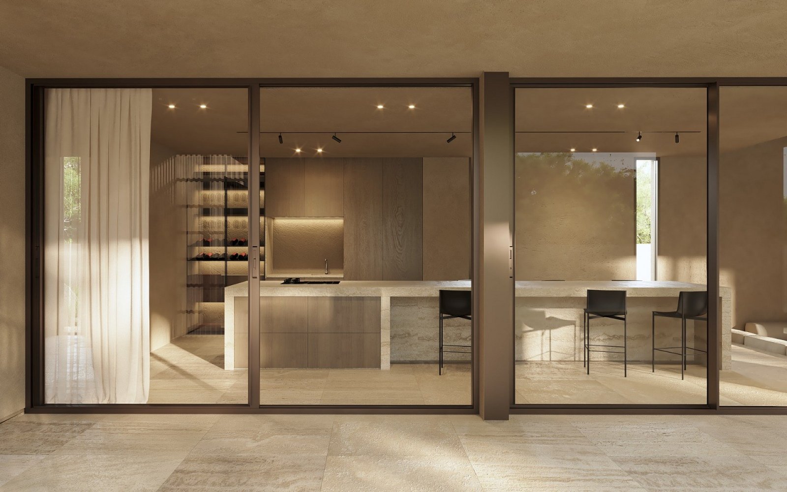 Moderne Designer-Villa mit Panorama-Meerblick und Privatpool