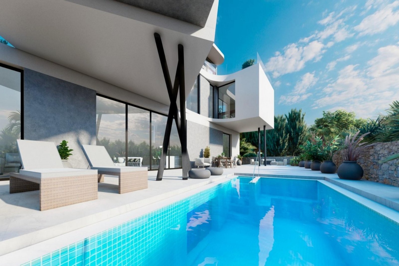 Moderne Villa mit Infinity-Pool und gehobener Ausstattung