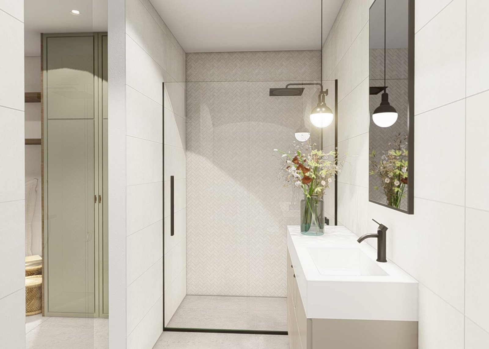 Moderne Villen mit privatem Pool und Solarium