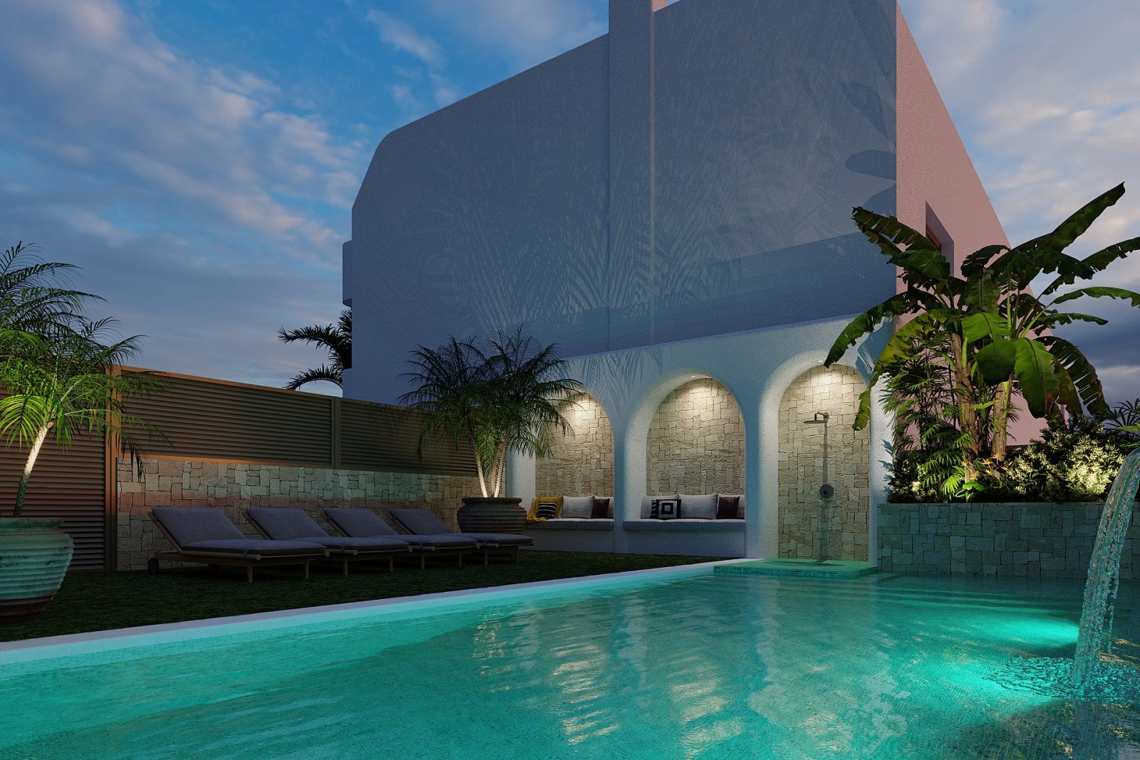 Modernes Apartment mit Garten & Poolparadies