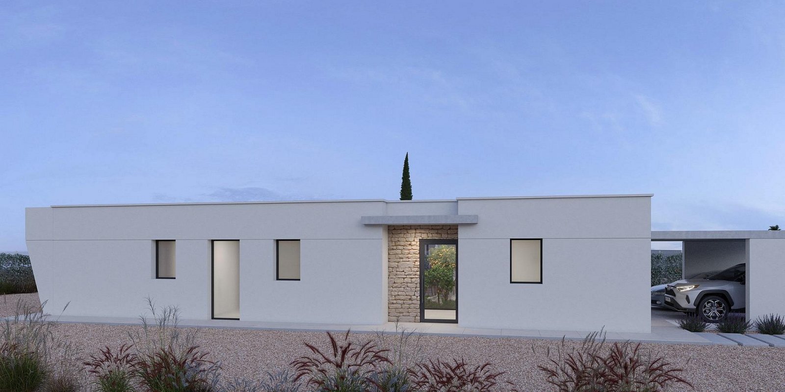 Neue Luxusvilla mit privatem Pool und Garage