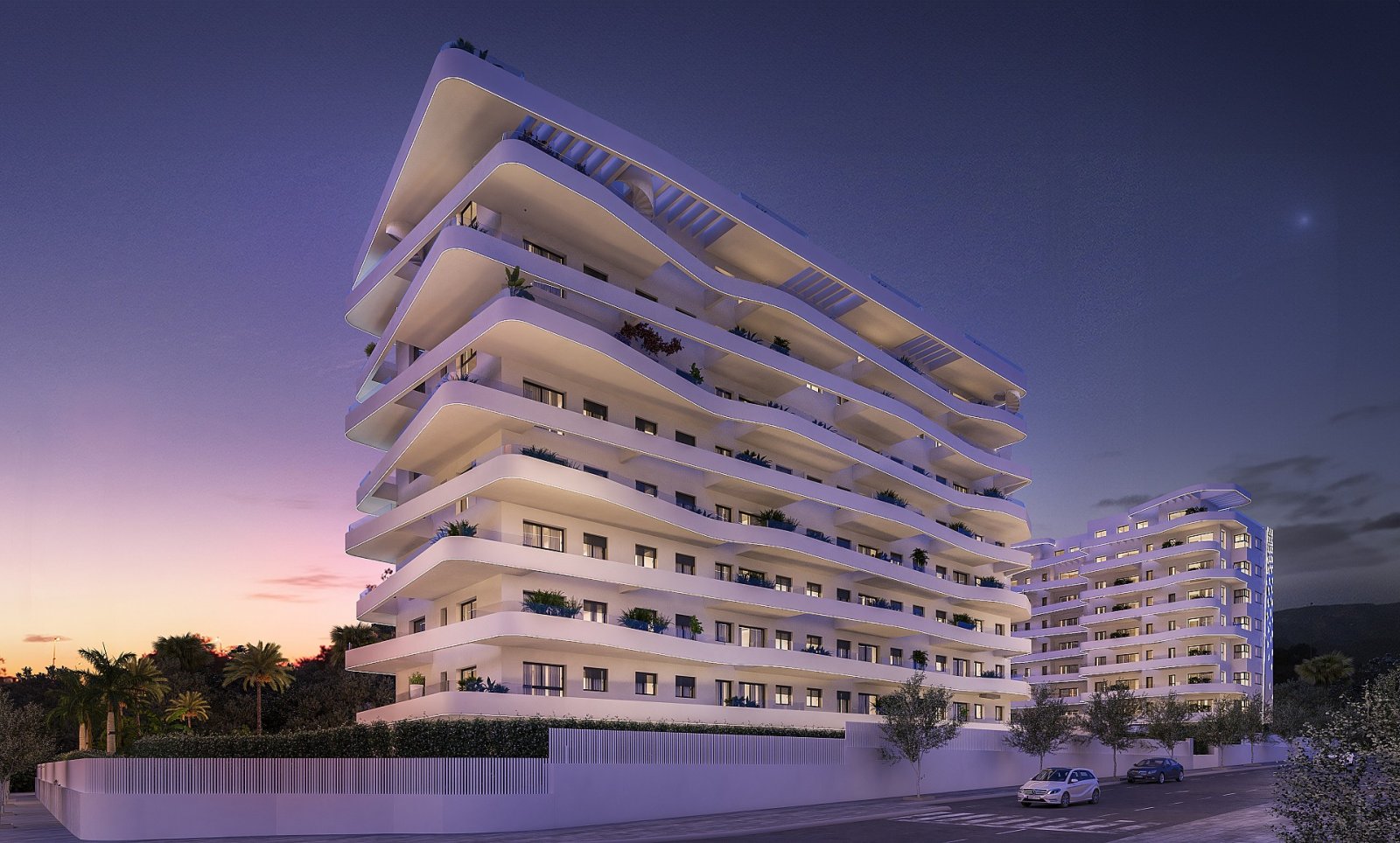 Villajoyosa: Exklusives Apartment mit Garten, 1 Schlafzimmer und beheiztem Pool 