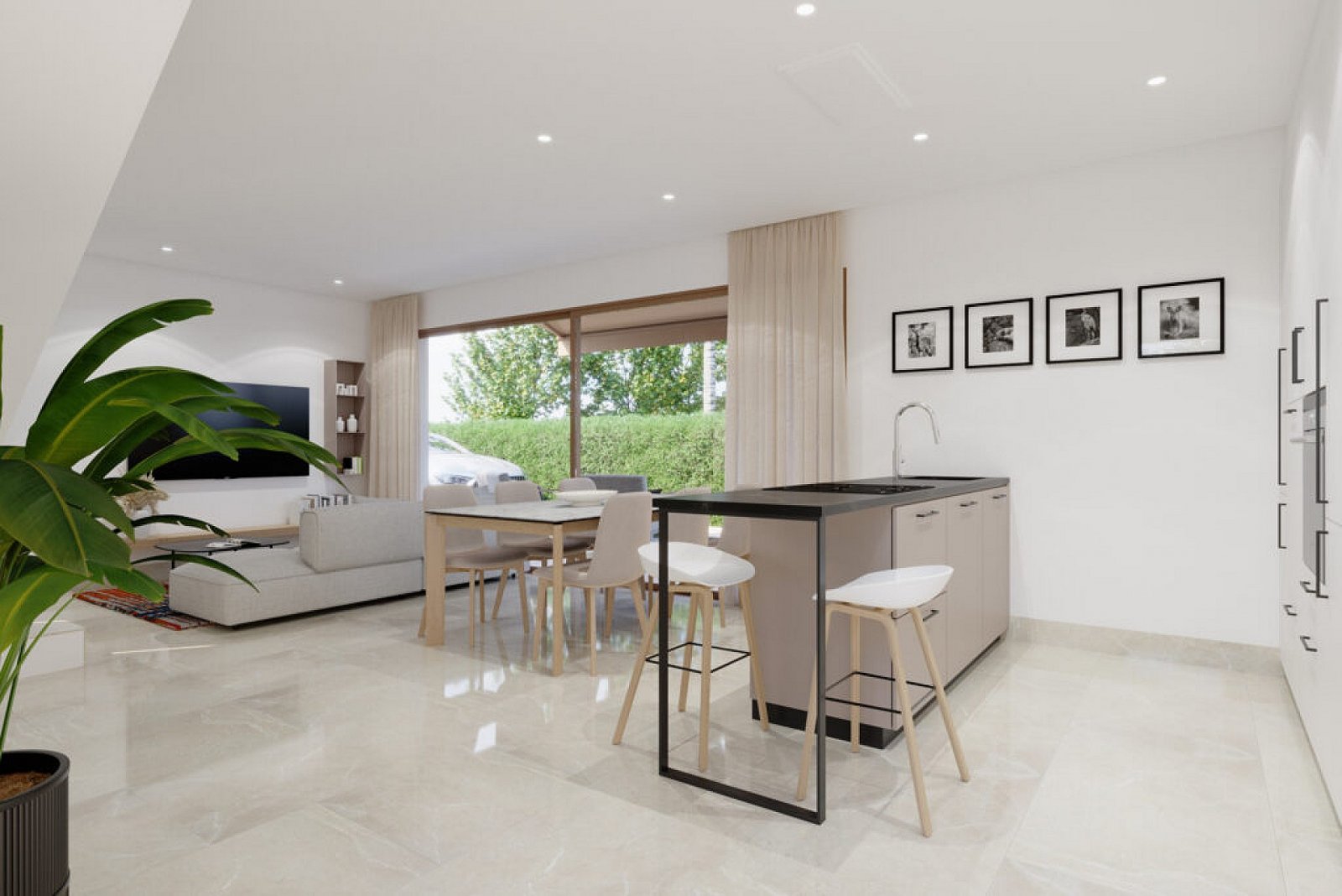 Exklusive Neubau-Villa mit Pool nur 800 m vom Strand