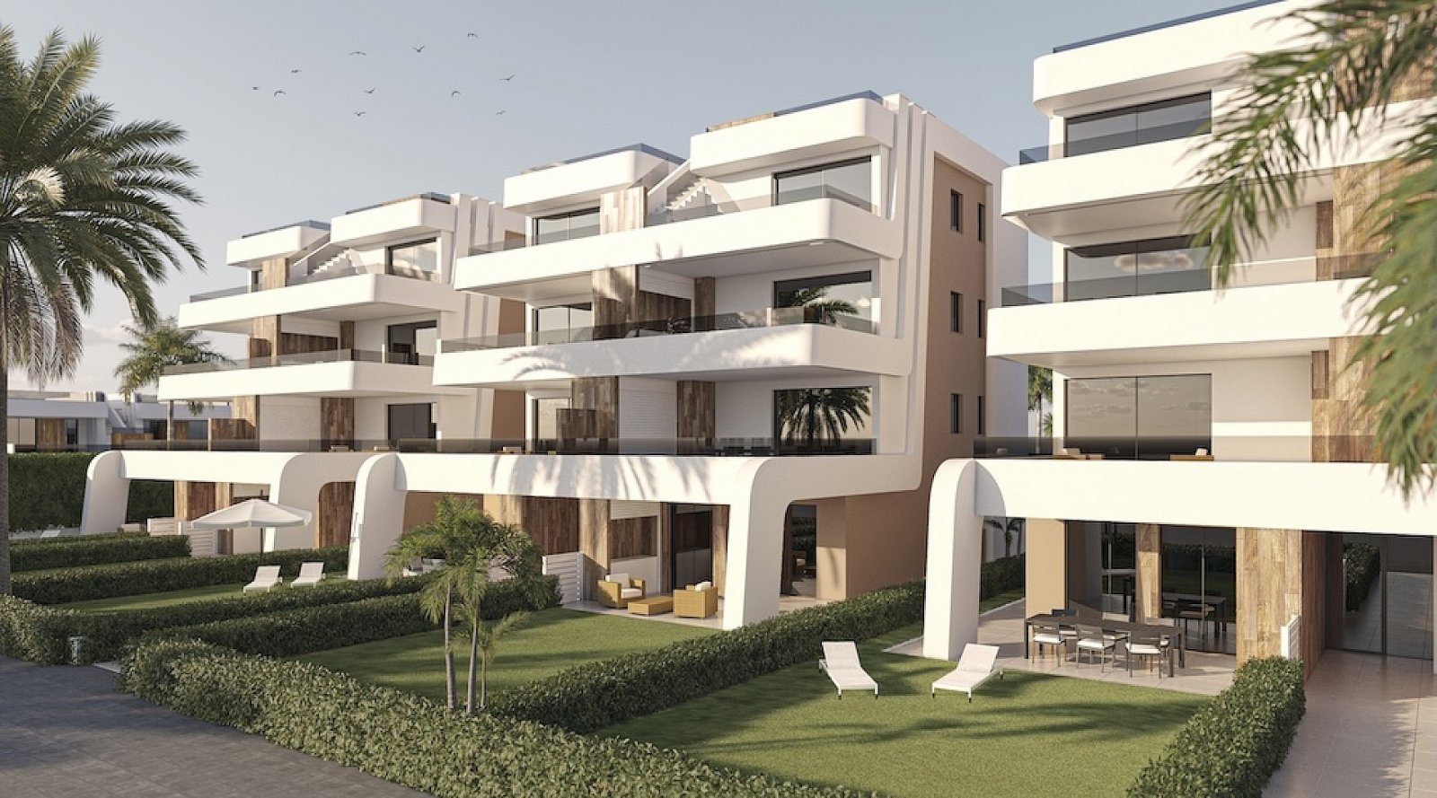 Bungalow-Apartment mit Garten & Pool am Golfplatz