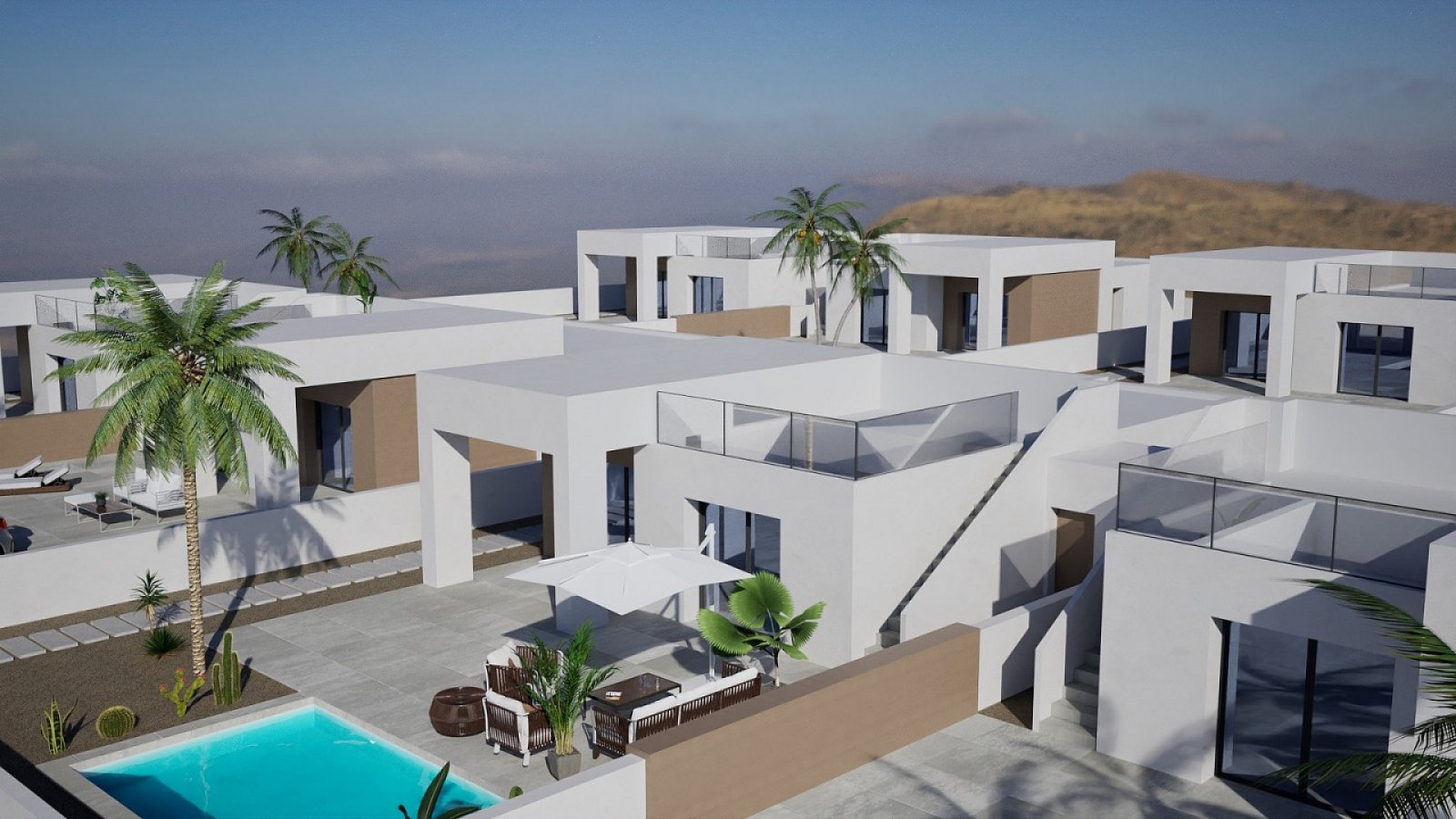 Moderne 3-Zimmer-Villa mit Pool & Solarium