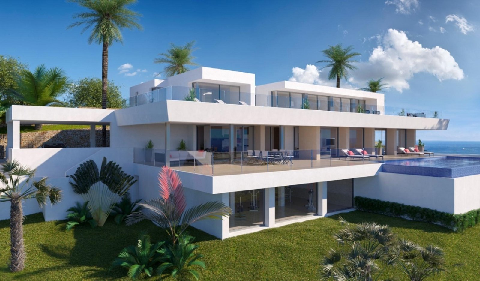 Exklusive Villa mit Infinity-Pool und Meerblick