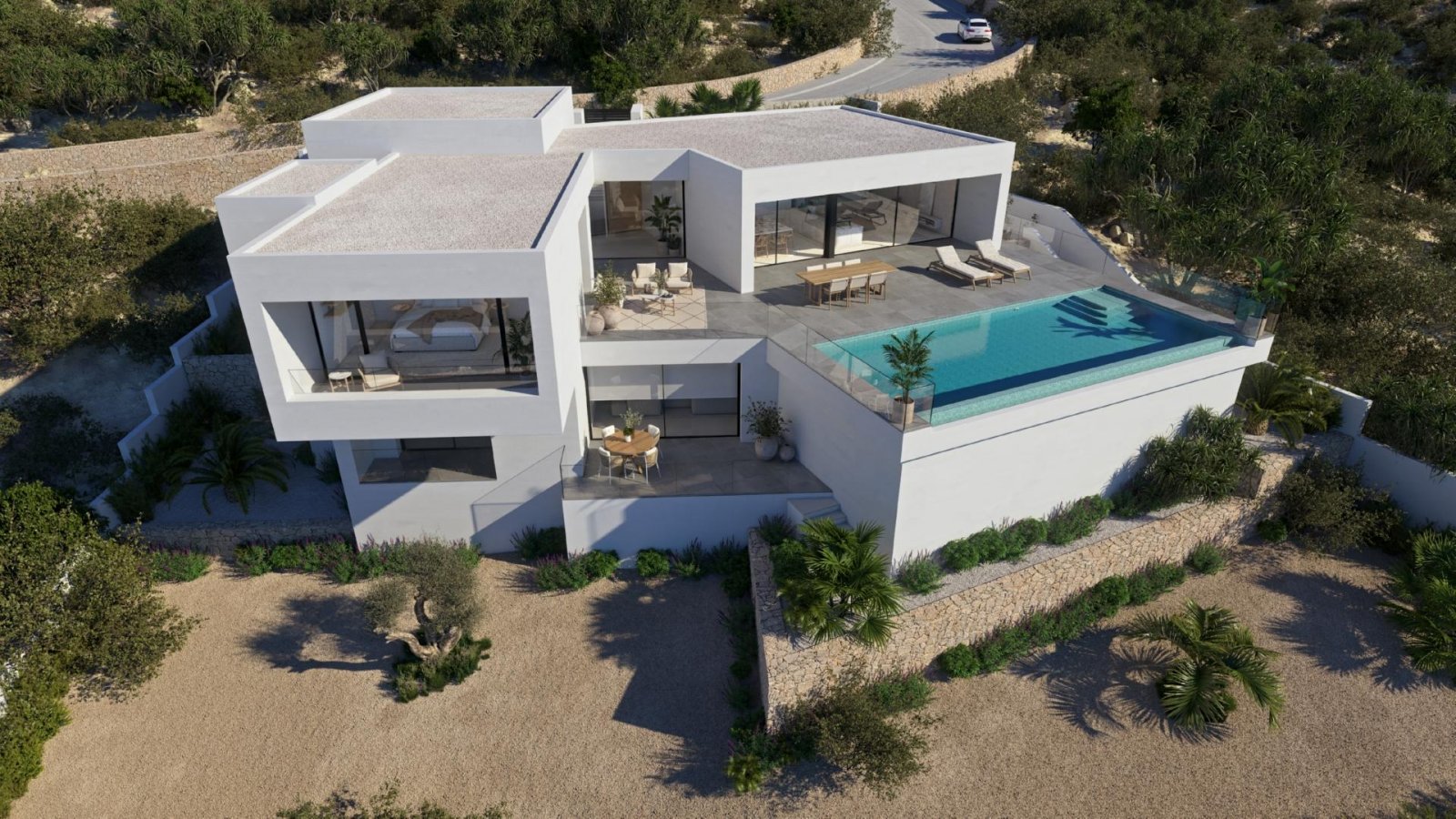 Exklusive Designvilla mit Infinity-Pool und Meerblick