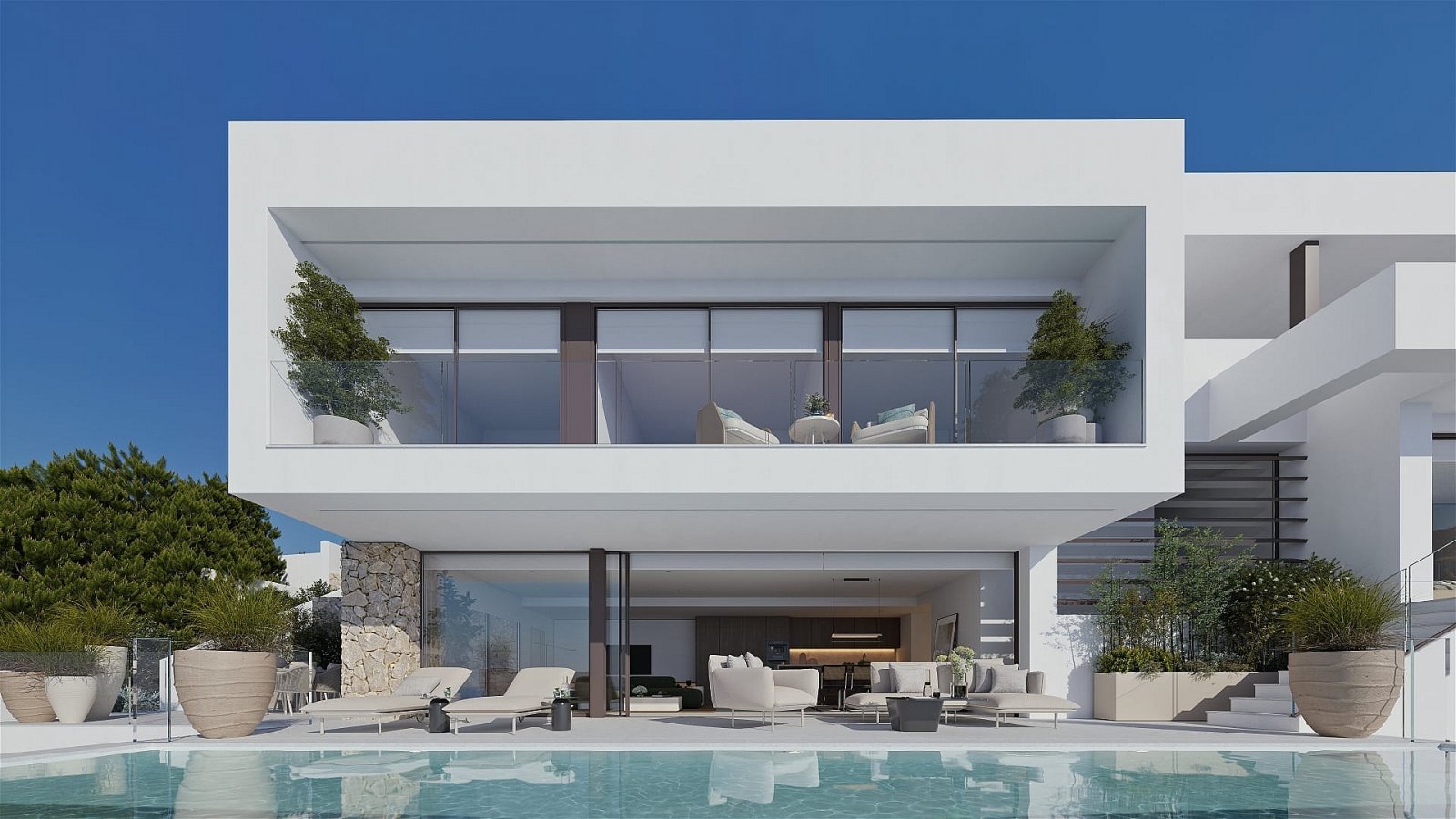 Luxusvilla mit 360° Meerblick und Infinity-Pool
