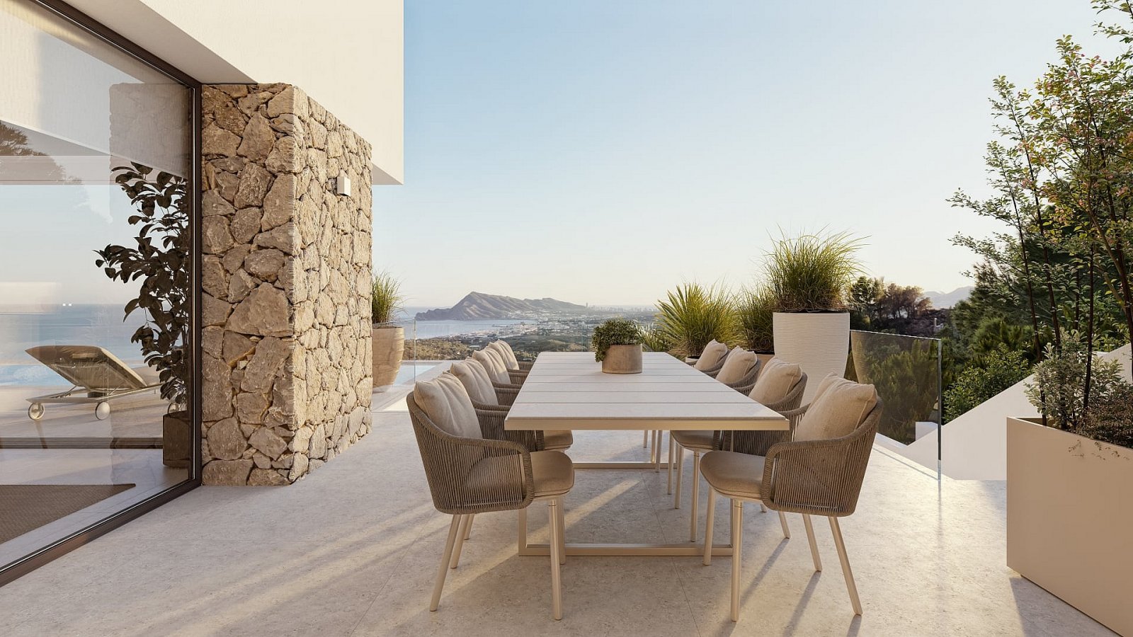Luxusvilla mit 360° Meerblick und Infinity-Pool