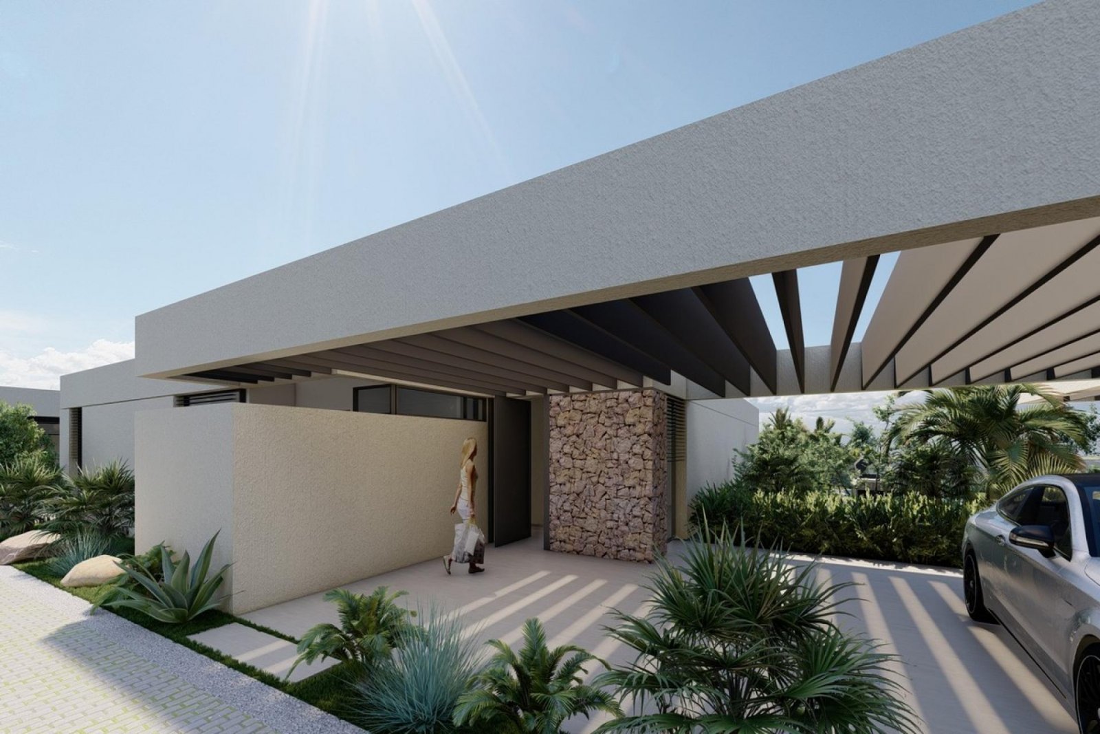 Nachhaltige Designvilla mit Pool und Naturblick