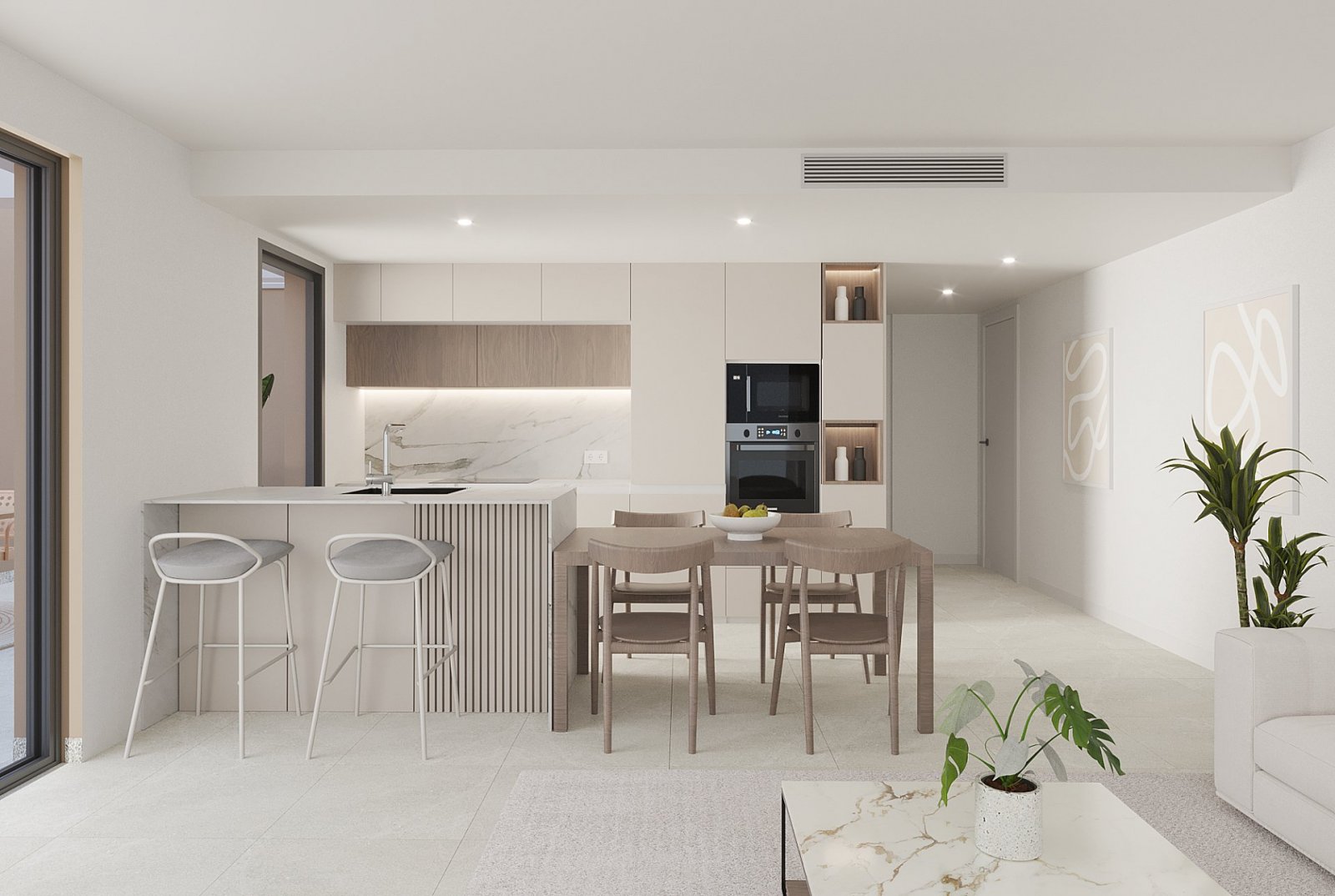 Modernes Apartment mit Terrasse und Pool