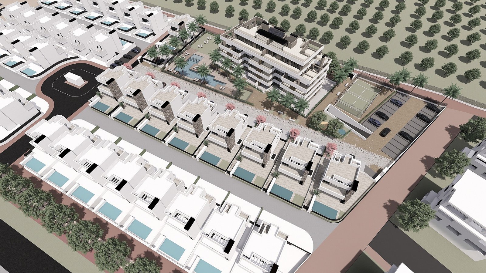 Modernes Apartment mit Terrasse und Pool