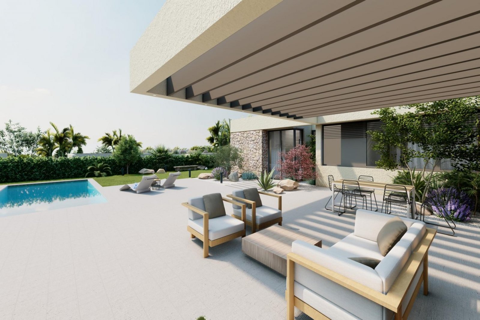 Elegante Designvilla mit Privatpool und Grünblick